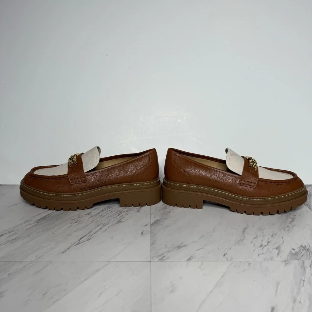 Michael Kors Brown Lug Sole Chunky Loafer 9M - Picture 7 of 16